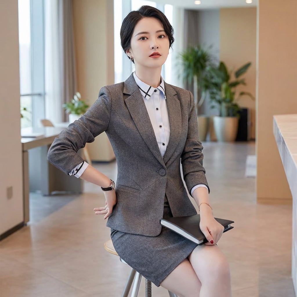 フォーマルスーツ ジャケットandスカートorパンツ2点セット(2color) A0791