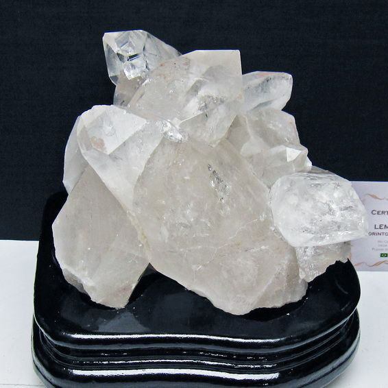 1.8Kg 水晶 クラスター 原石 クォーツインクォーツ 台座付属 ブラジル ミナスジェライス州 コリント産 レムリアンシード 一点物 182-8096