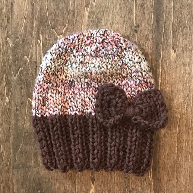 三つ編み帽　サイズフリー