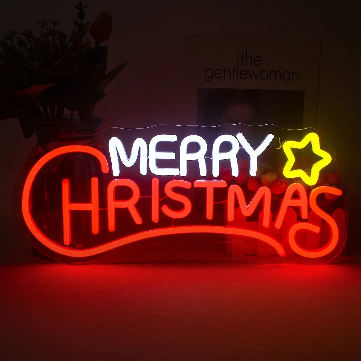 特大 LEDライト ネオンサイン 看板 メリークリスマス Merry 