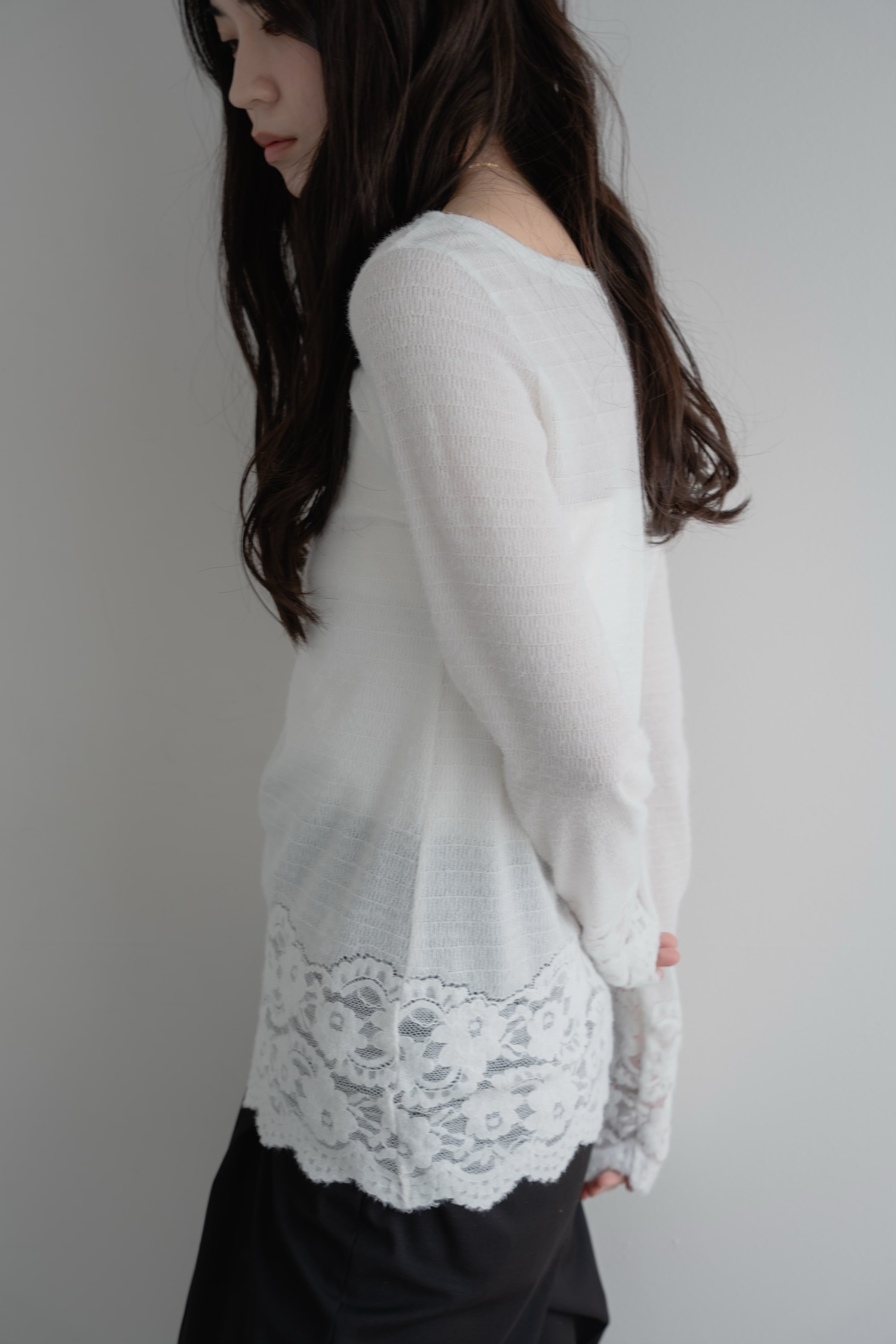 lace sheer knit | philme