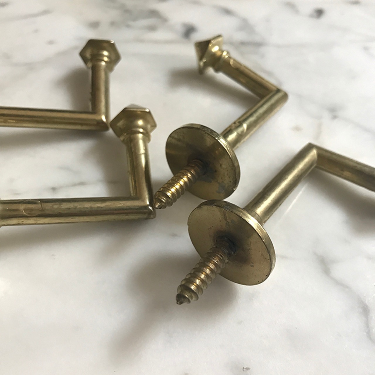 ハンガーフック　真鍮（六角錐 ）　コートハンガー　帽子掛け  11OTn6