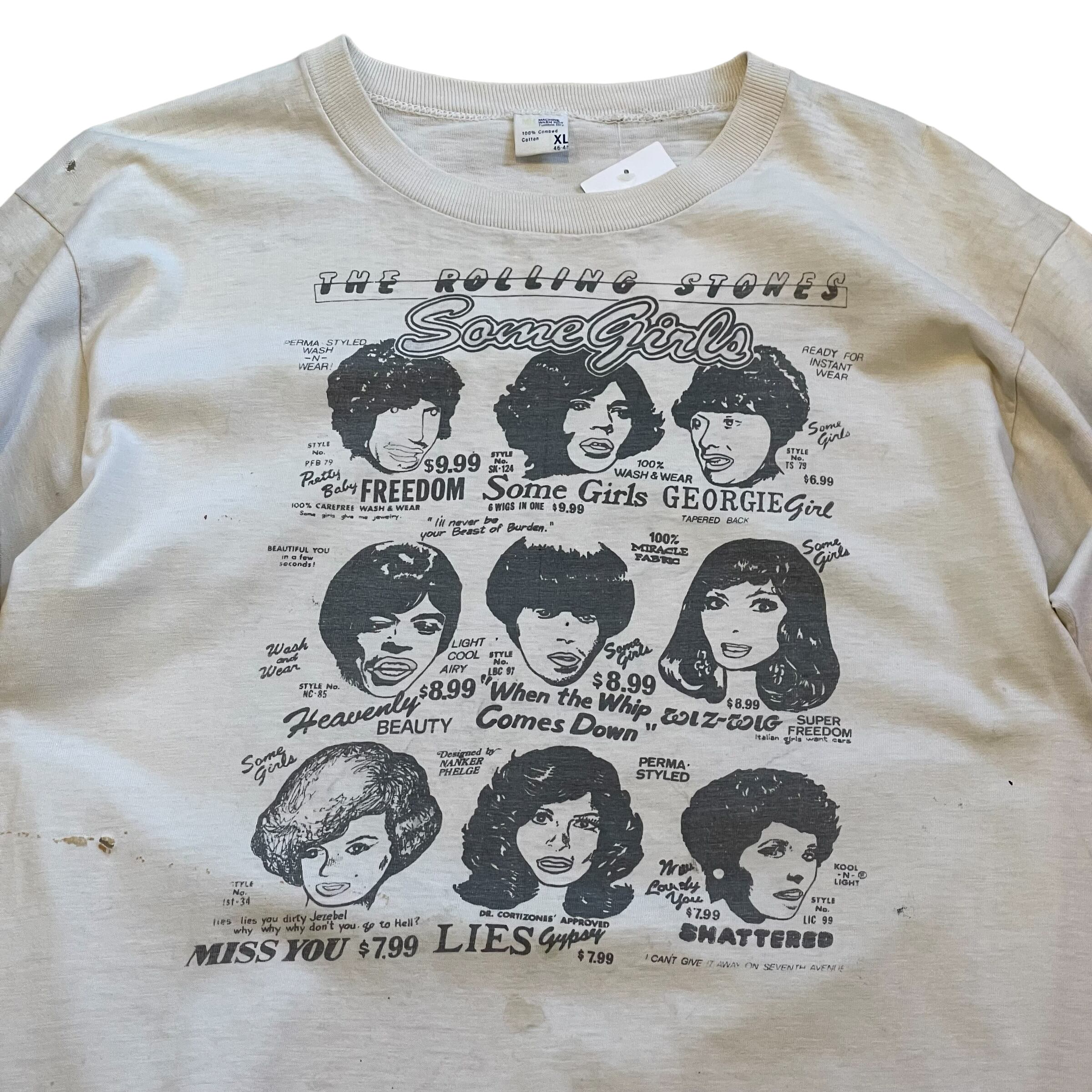 ROLLING STONES Some Girls-Tour '78 Tシャツ 1978s The Rolling Stones 