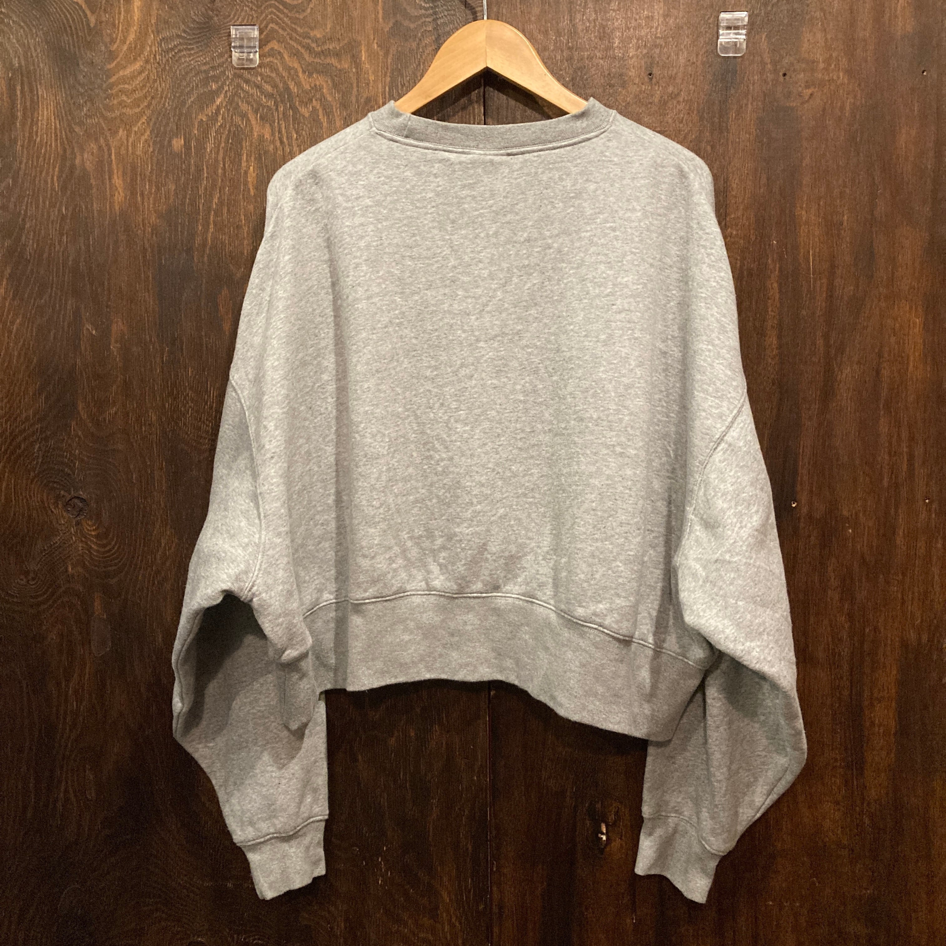NIKE ナイキ クロップドスウェット XSサイズ グレー ドロップド