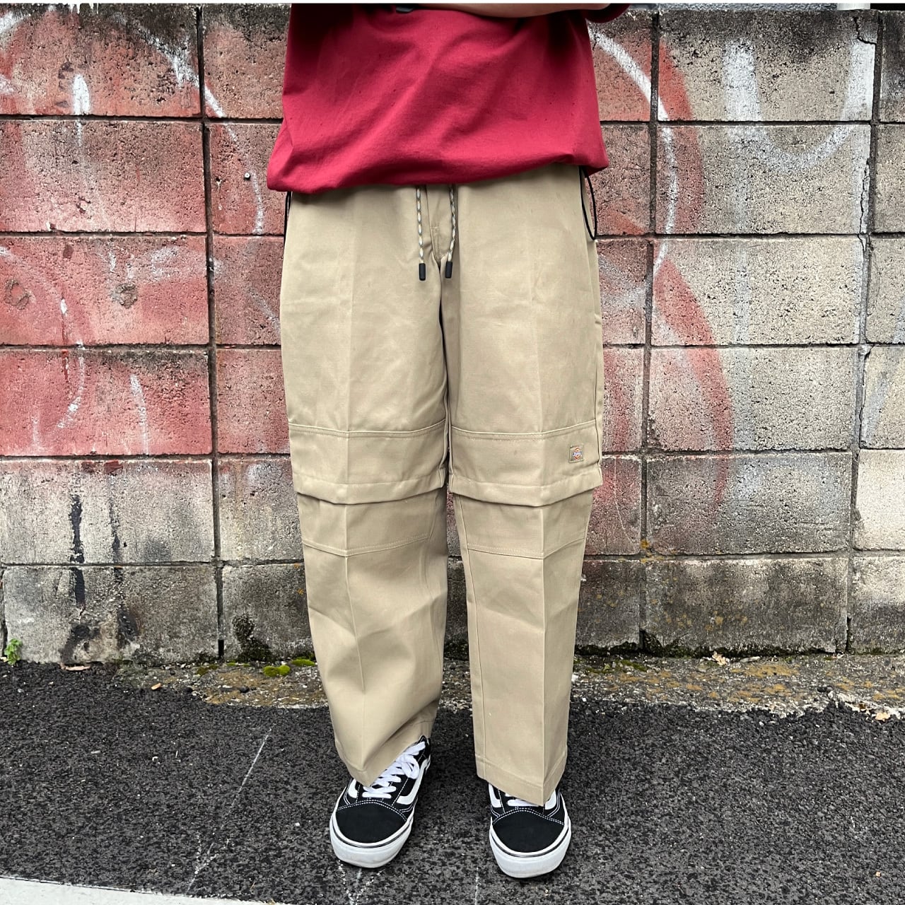 Custom 2way Double Knee Dickies | blank pizza studio