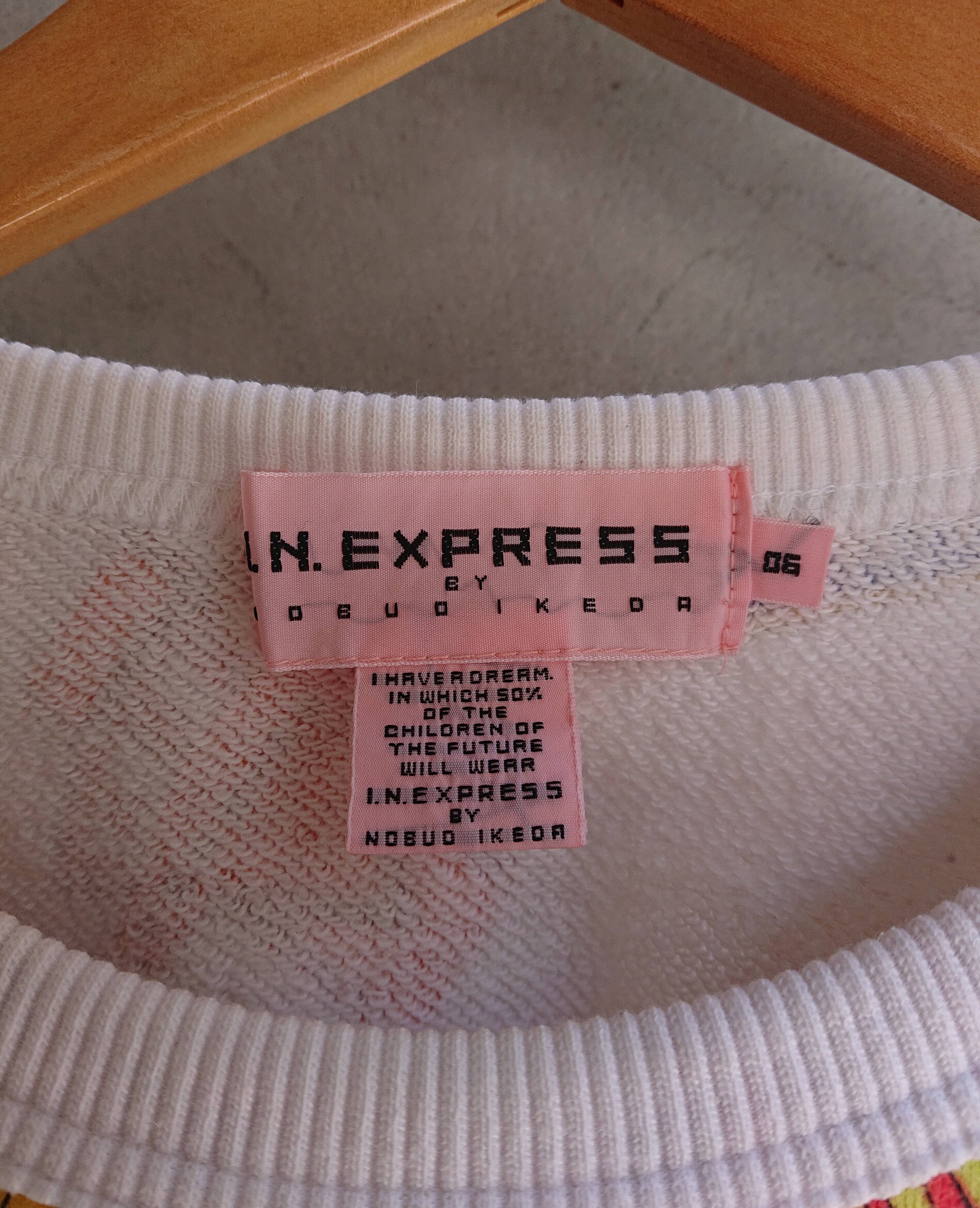1980s I.N.EXPRESS BY NOBUO IKEDA PRINT SWEAT SHIRTS | BOW & ARROW