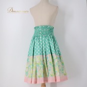 フラダンス 衣装 パウスカート ブルー系 エムエムジェイ 日本製 ドット柄 ハイビスカス柄 プルメリア柄 ハワイアンプリント 花柄 植物柄 アロハ フラ ダンス レッスン 練習 華やか 鮮やか かわいい おしゃれ スカート グリーン系 ピンク系 ホワイト系 水色 黄緑 ピンク 白 ドット フラダンス衣装 カジュアル かわいいデザイン オシャレ