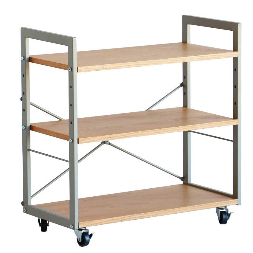ラック ウッドラック デスクラック サイドラック ワゴン キャスター 収納棚 業務用 棚 木製 書斎