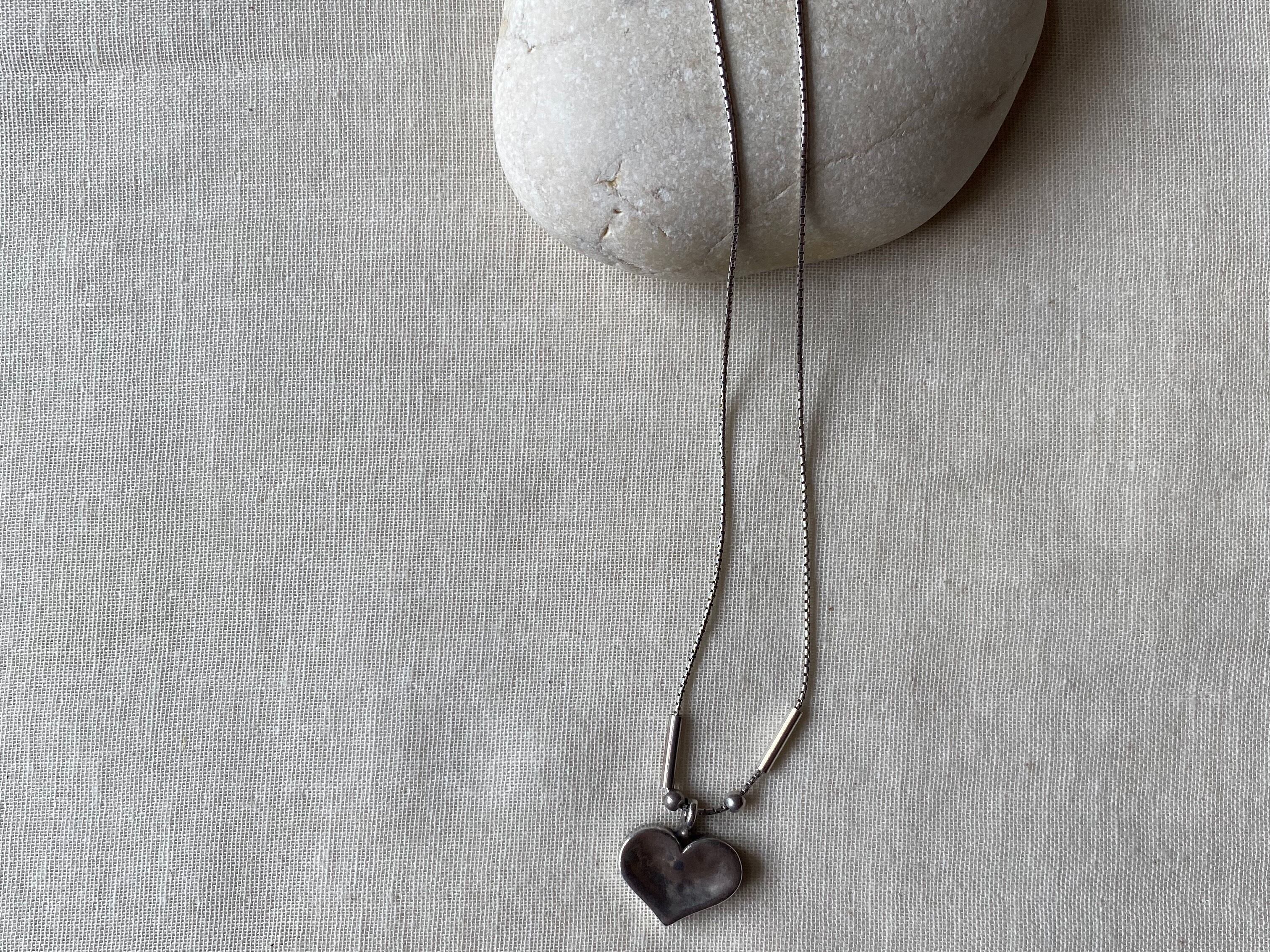 〈vintage silver925〉heart necklace