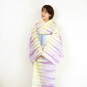 「夕暮れラブレター」ゆらぎ柄×ドット❤︎〜セオアルファ　浴衣・夏着物・単衣