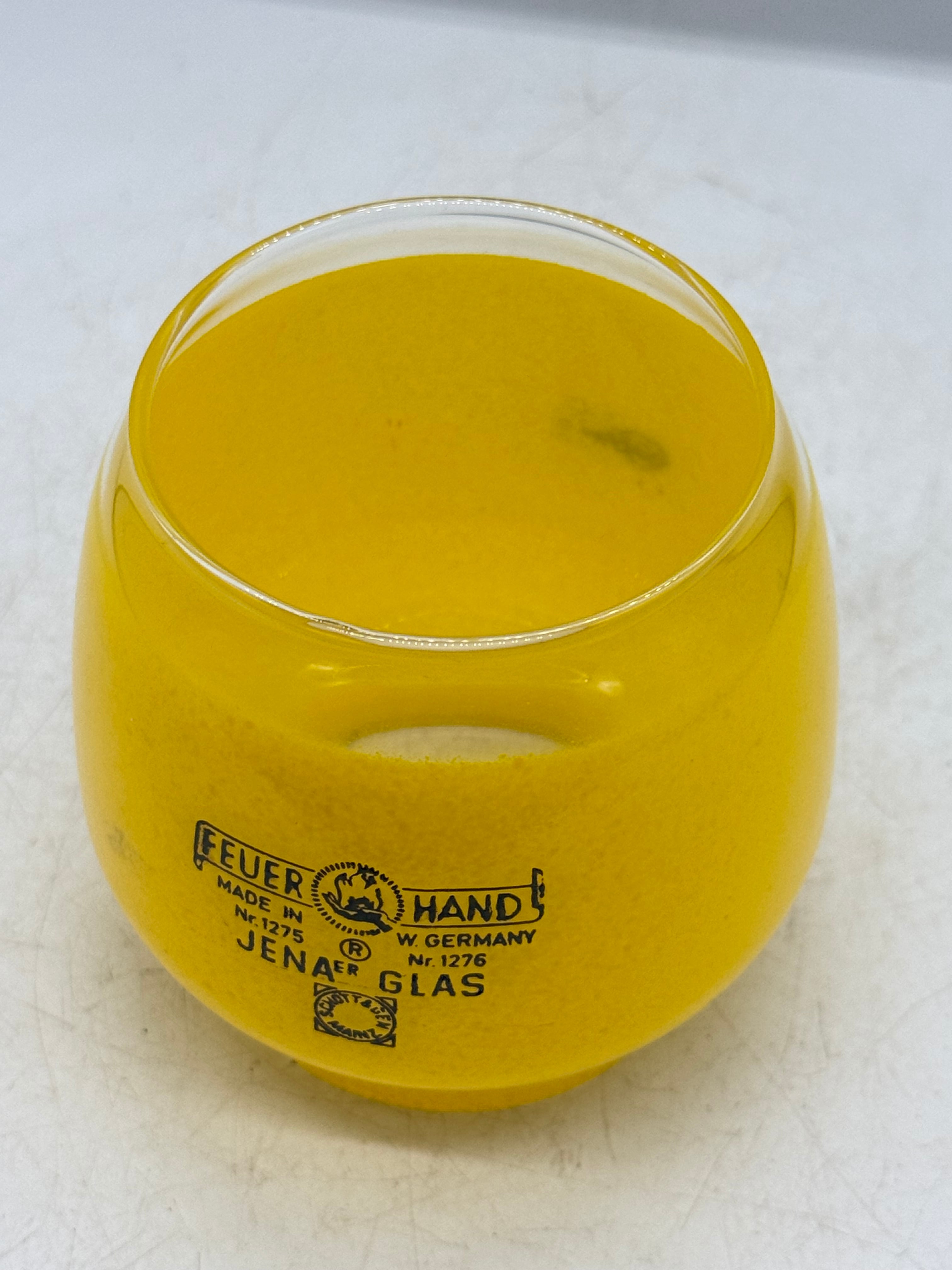 ヴィンテージガラス』FEUERHAND 275/276 JENAER GLAS イエロー