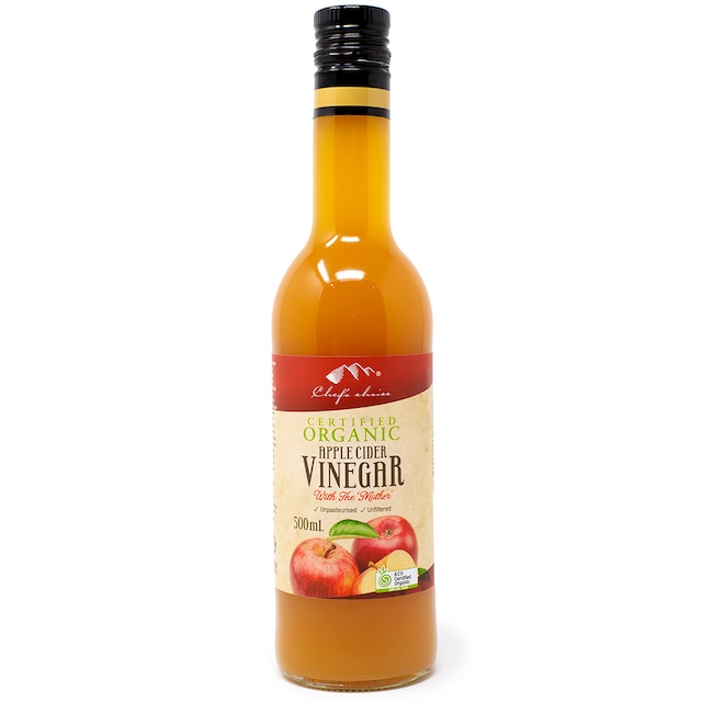 シェフズチョイス オーガニック アップルサイダービネガー 500ml Organic Apple Cider Vinegar 有機リンゴ酢