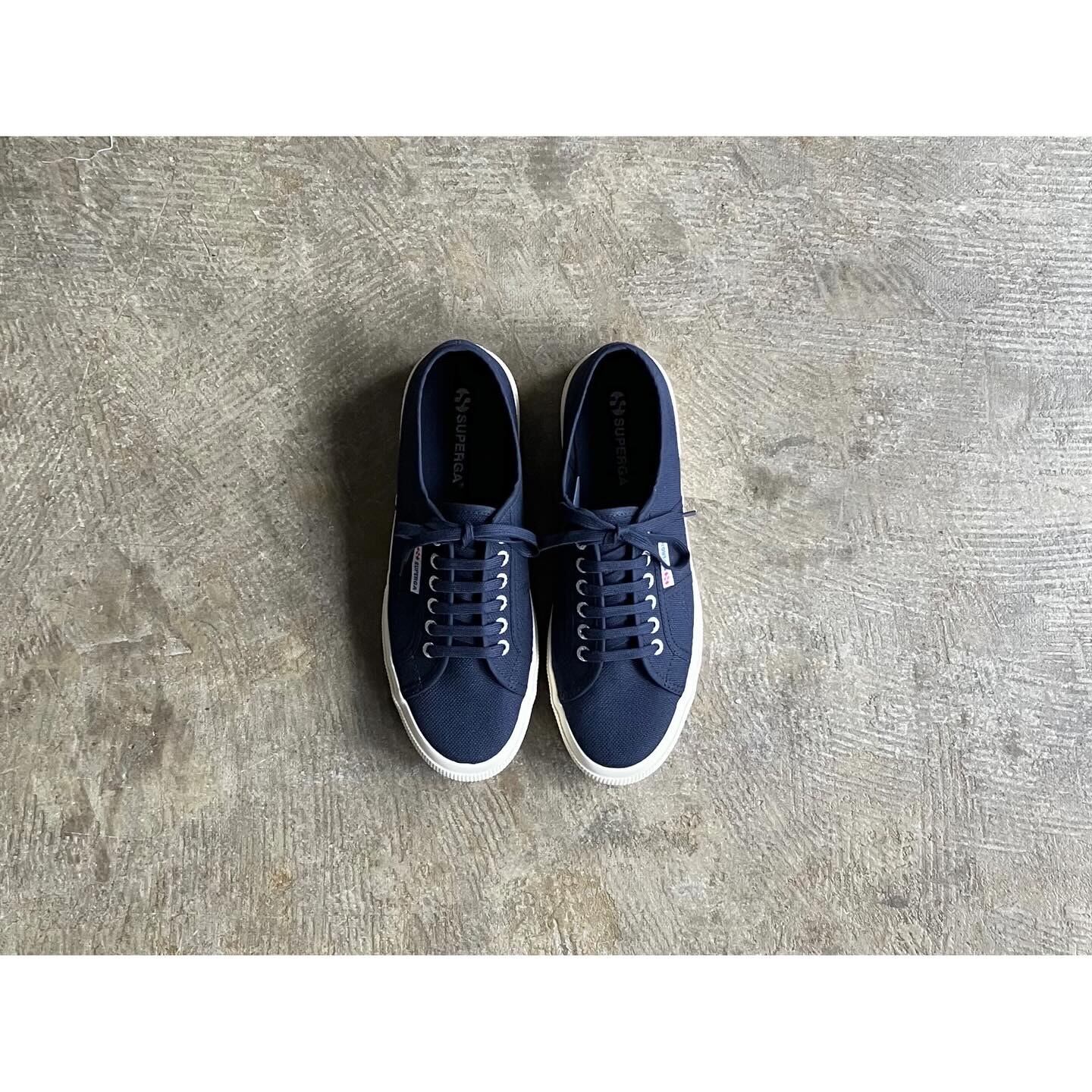 y■美品【25.5cm】スペルガ/SUPERGA キャンバススニーカー■紺MENS/61【中古】