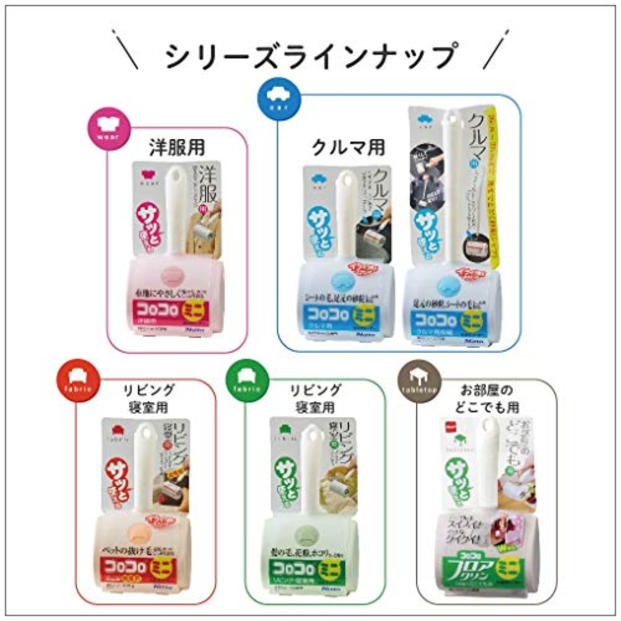 ニトムズ コロコロ スペアテープ ミニ 洋服用 花粉落とし ほこり取り 生地を傷めない テープ幅80mm 90周 2巻入 C0250