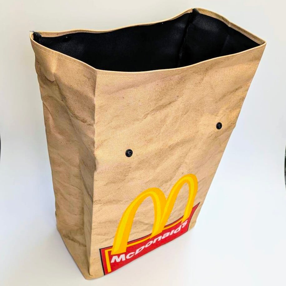 ♧【マクドナルド （McDonald） ロゴⅡ 】 Backpack（バックパック） / リュック / 紙袋風 〚アメリカン雑貨 アメトイ〛