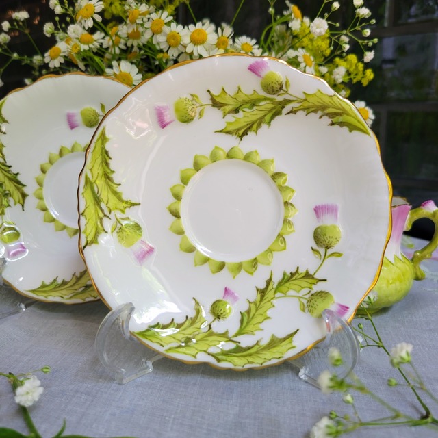 【ハマースレイ】アザミのカップ＆ソーサー