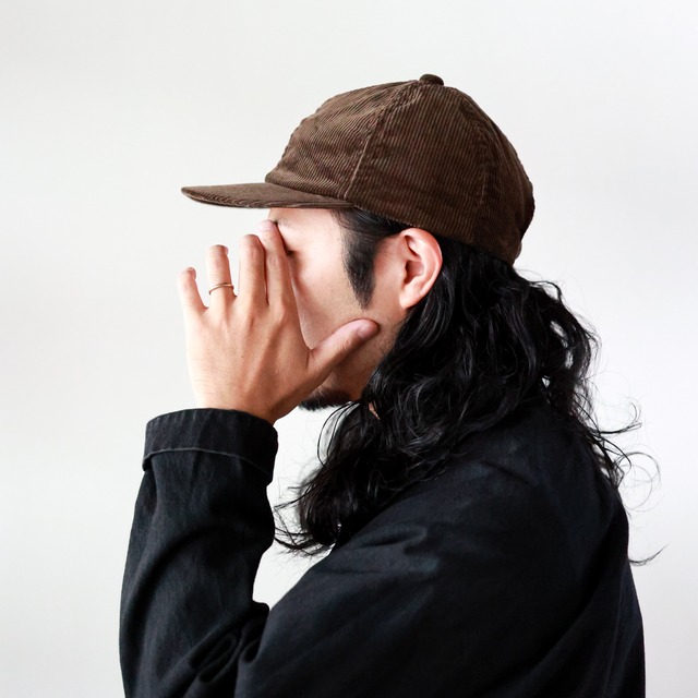 GENERAL THINGS - 6 PANEL CAP / 9W CORDUROY - BROWN (made in Japan)