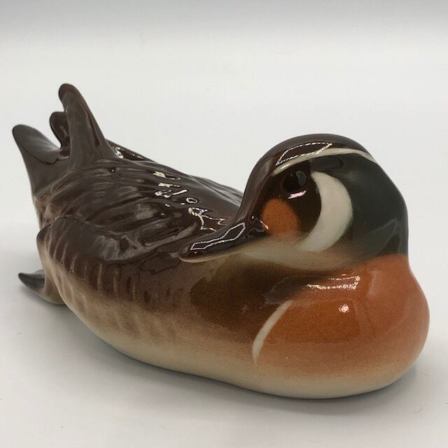 ロモノーソフ　鴨のフィギュア 新品 ロモノーソフ Imperial Porcelain 鴨 カモ 1 | アンティーク