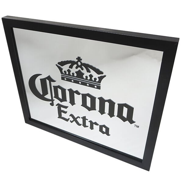 パブミラー CORONA プレーンブラック | 理容美容バーバー用品の通販