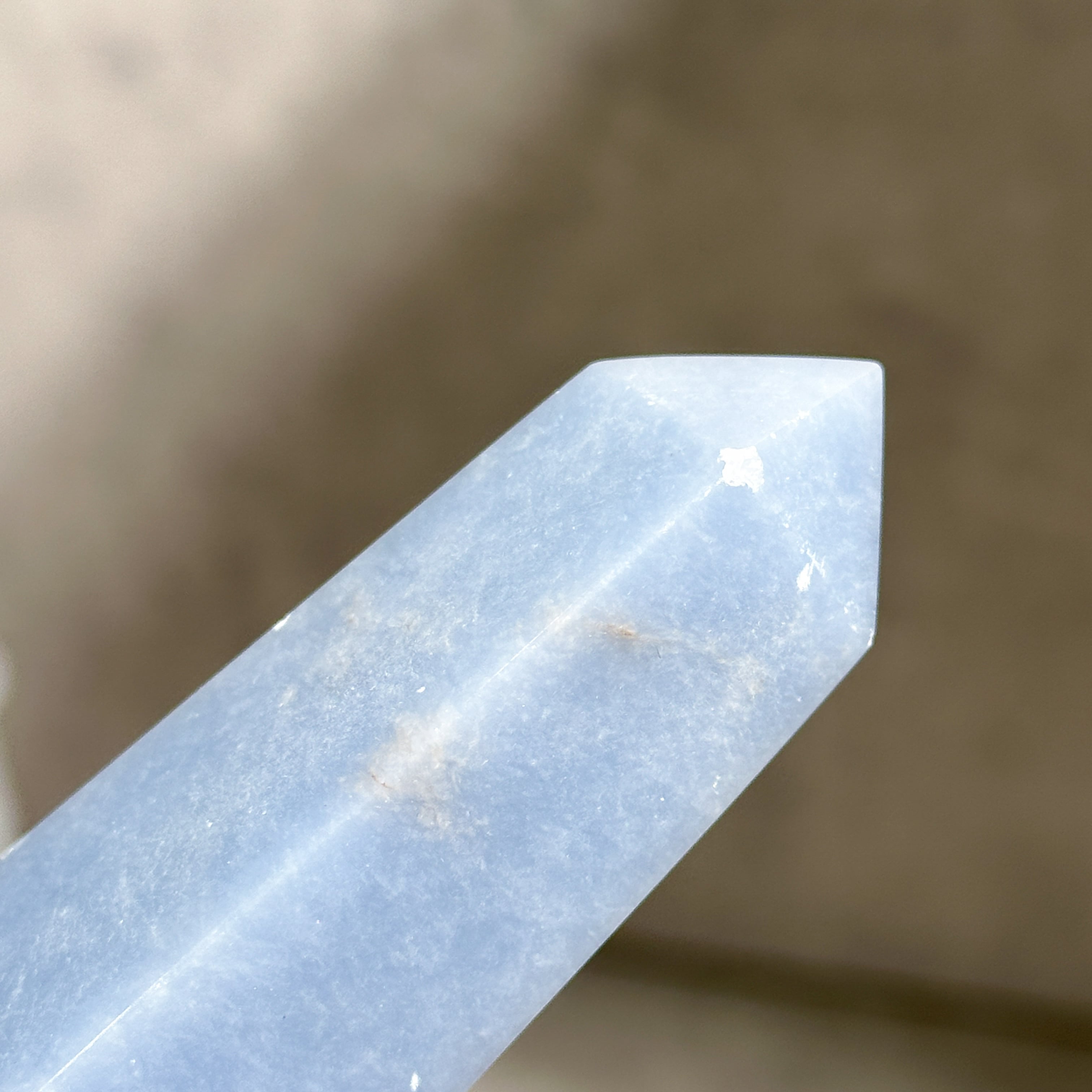 エンジェライト タワー 72◇ Angelite ◇天然石・鉱物・パワーストーン