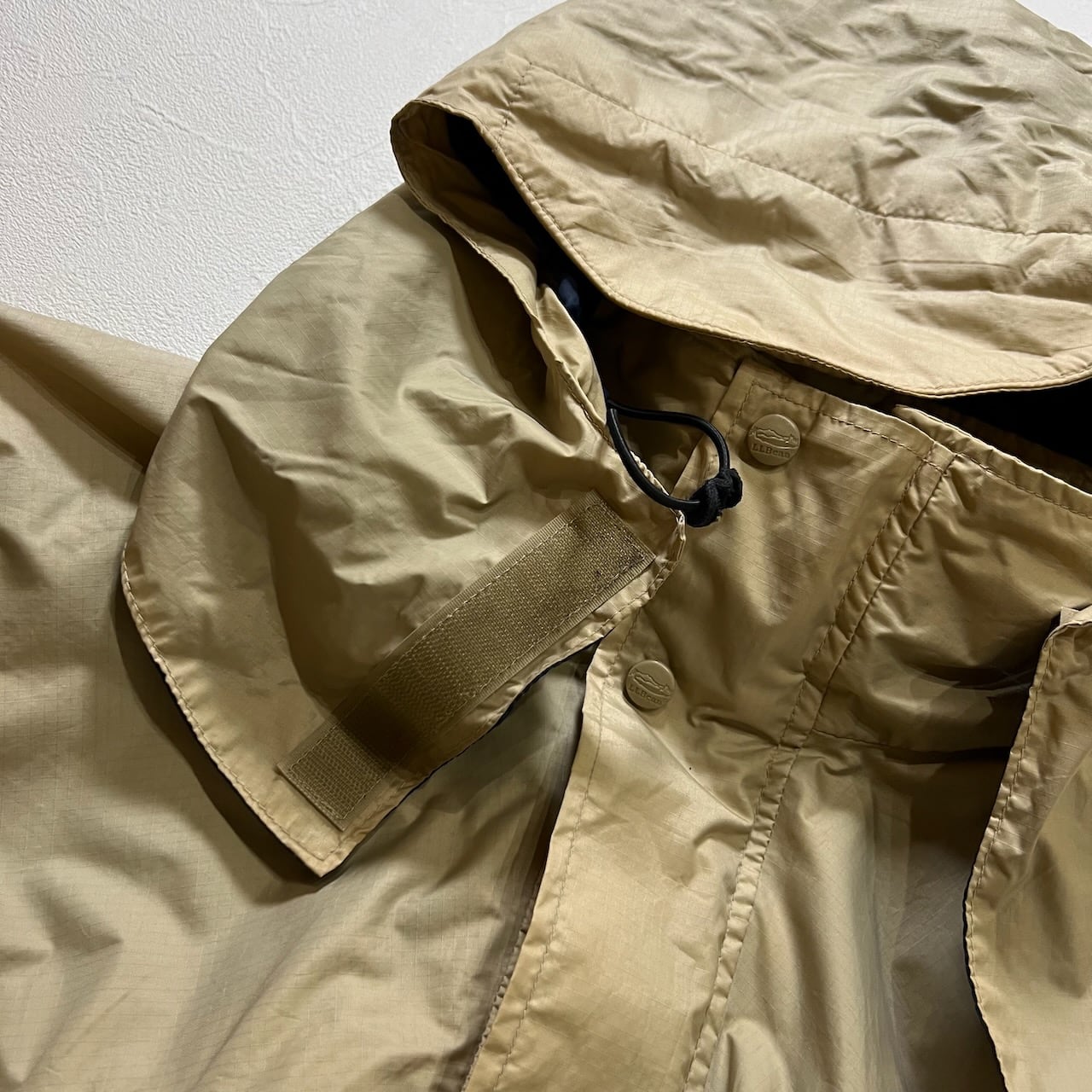 90s L.L.Bean ハイネック ドローコード ダブルジップ 裏地メッシュ