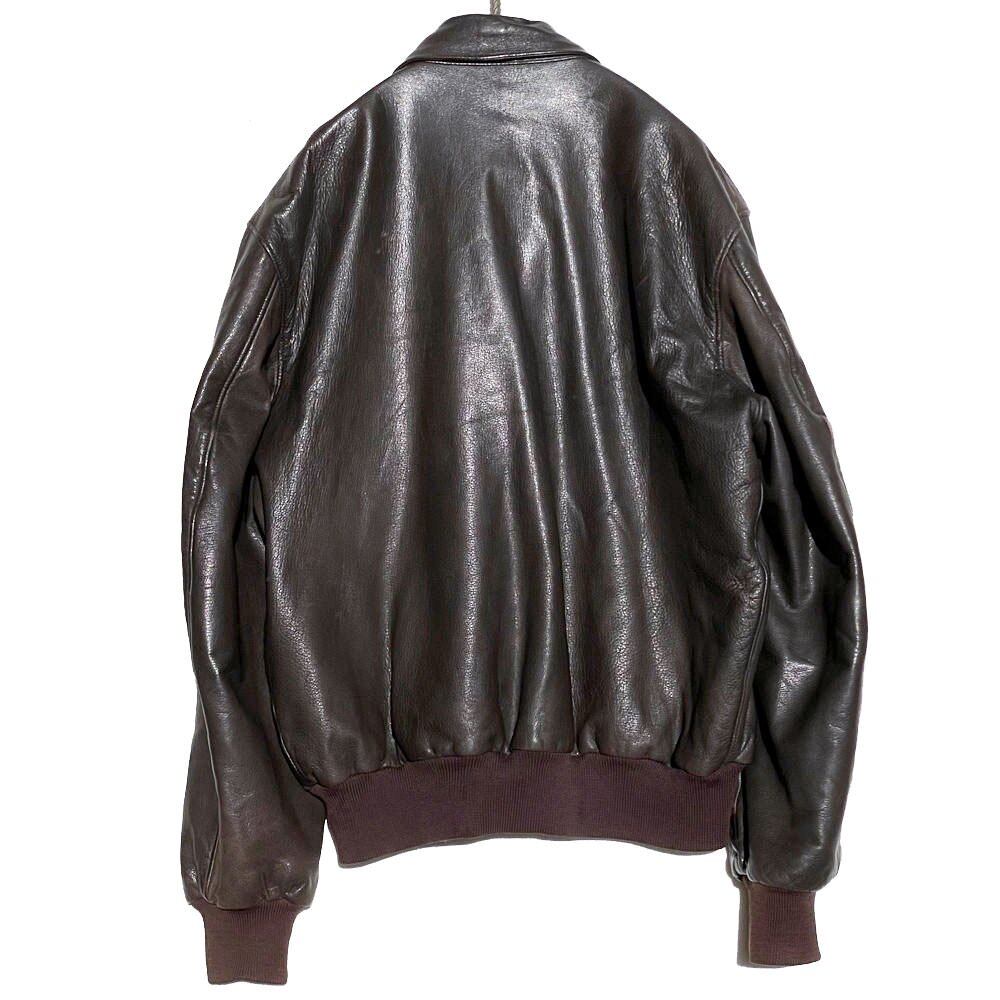 LLBean - Made In USA] Vintage A-2 Style Leather Jacket [1980s