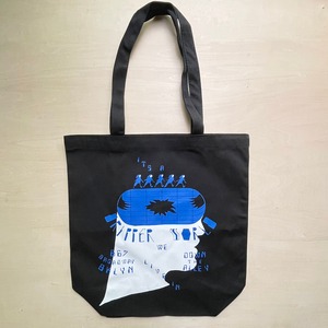 【BAG】"Dripper World" トートバッグ [Black] Design by SAM RYSER