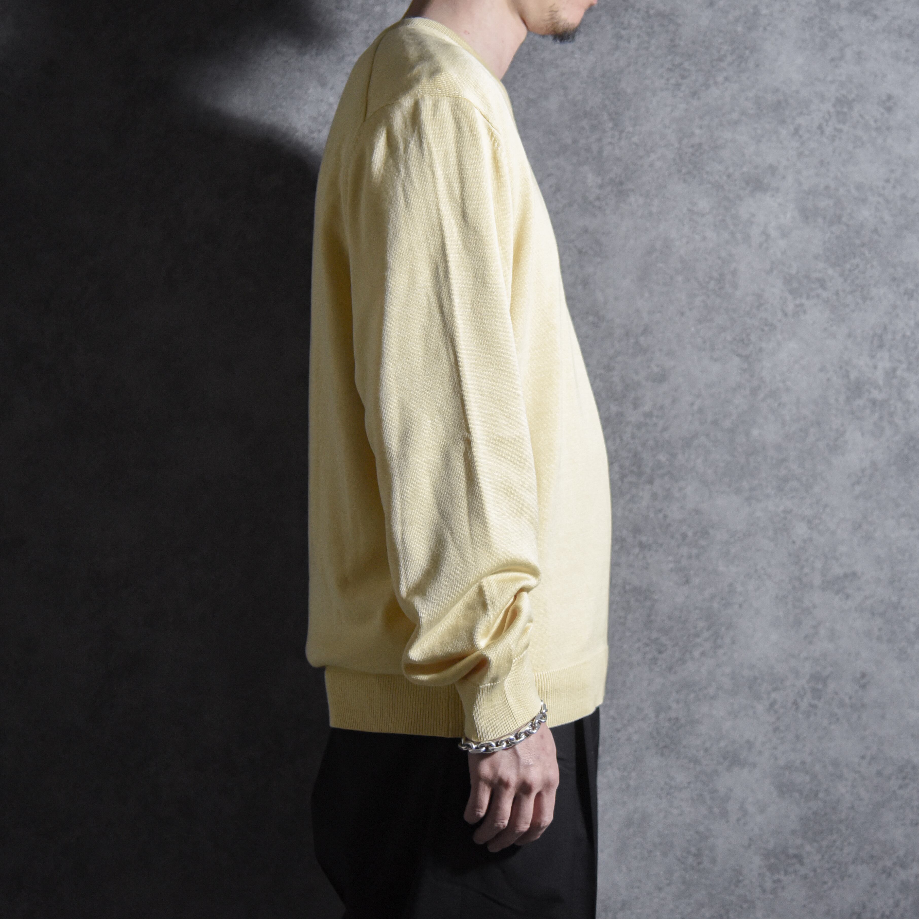 00s Brooks Brothers Silk Cotton V Neck Sweater ブルックス