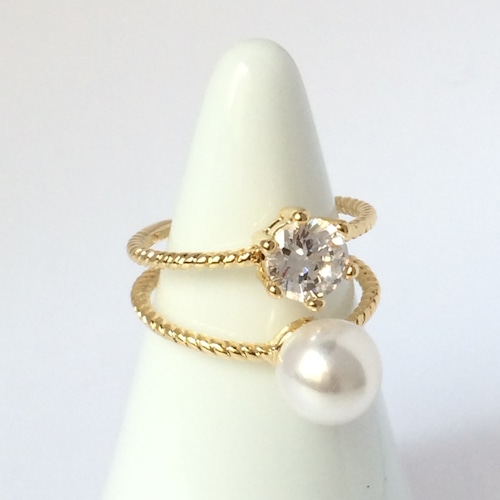 【 UNSEABLE 】CZ  Ring Gold