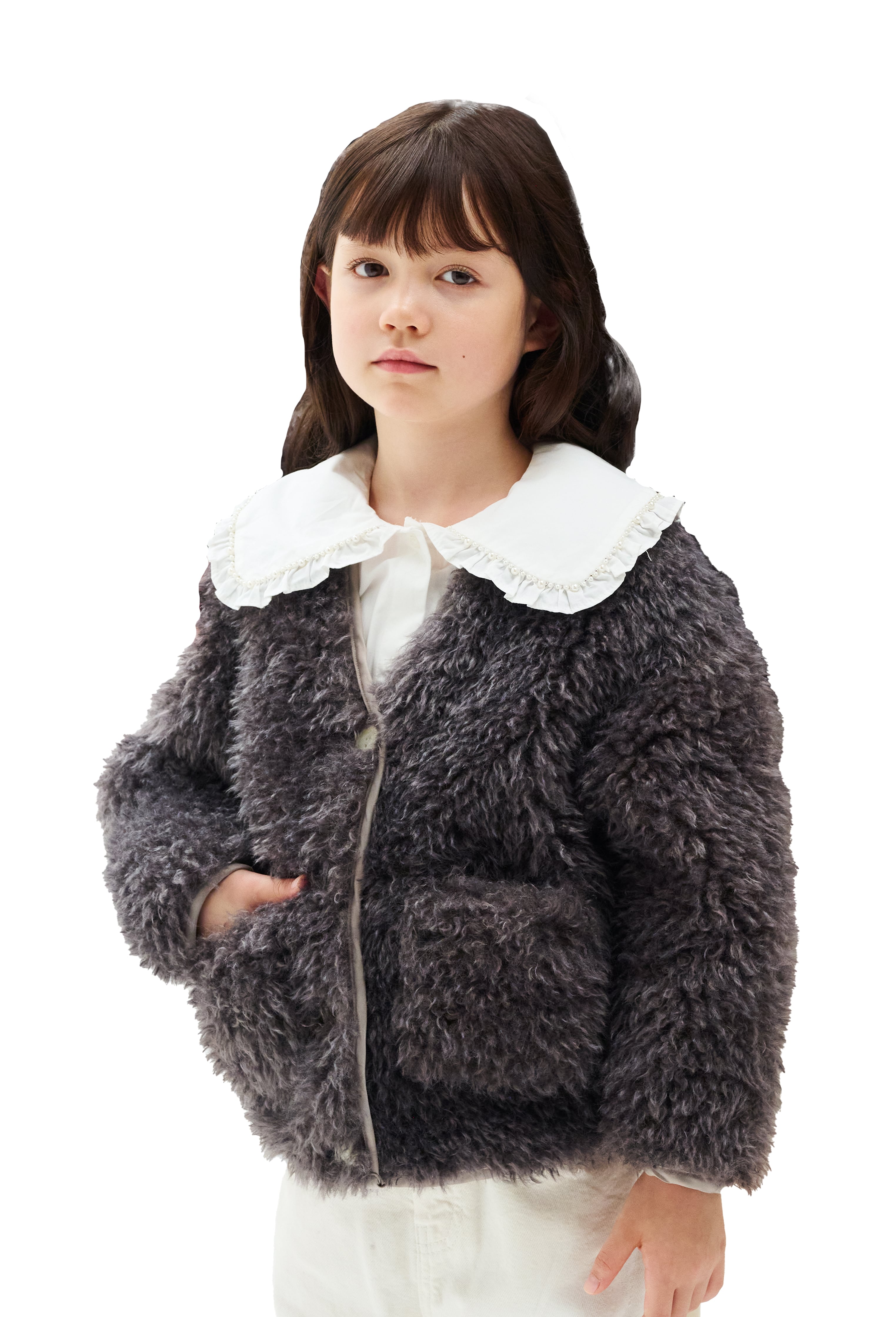 POODLE COAT KIDS MOCA 1Y-6Y | AMICA・kids