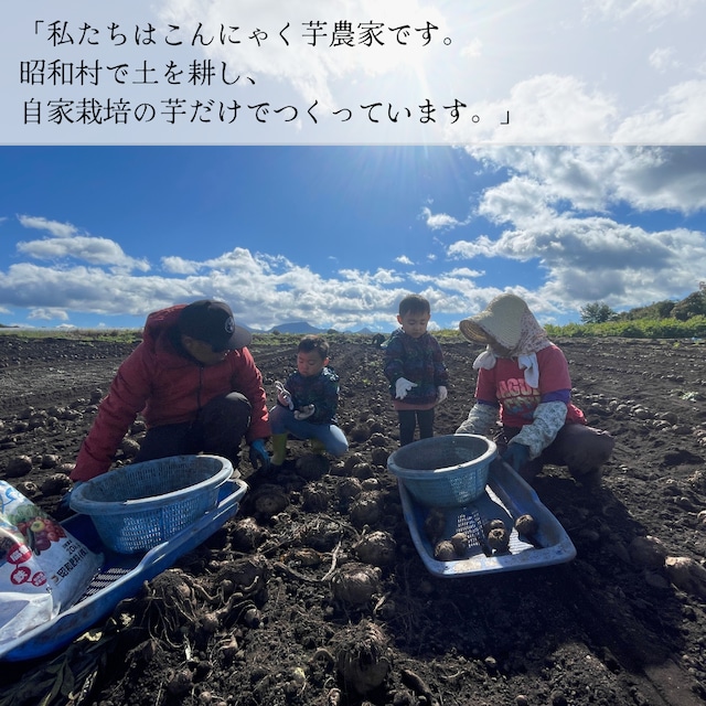 生芋こんにゃく6個｜農家直送・自家栽培こんにゃく芋100％・手練り