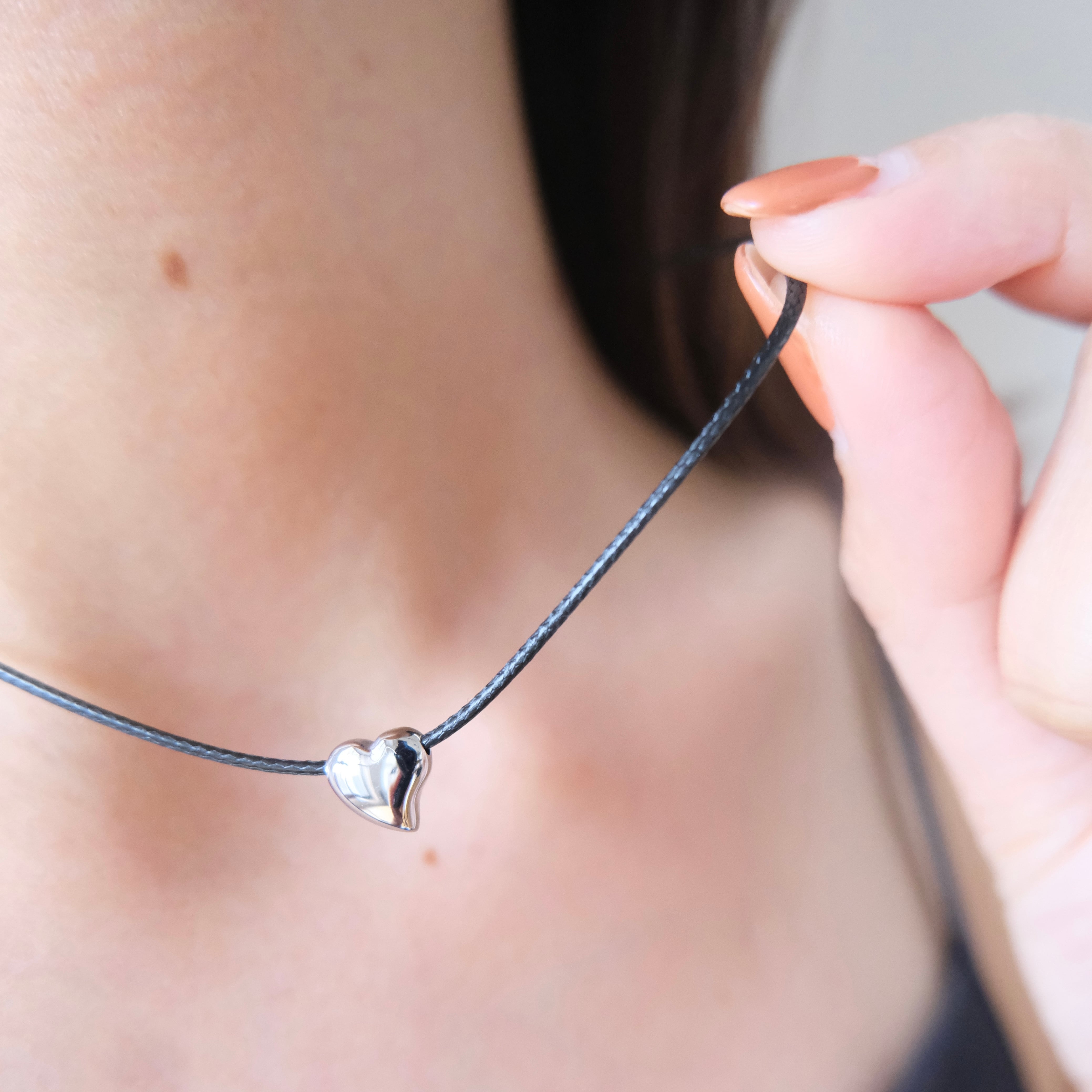 ステンレスハートコードネックレス | HOTARU
