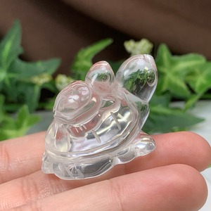 2.透明度高☆親子亀水晶☆