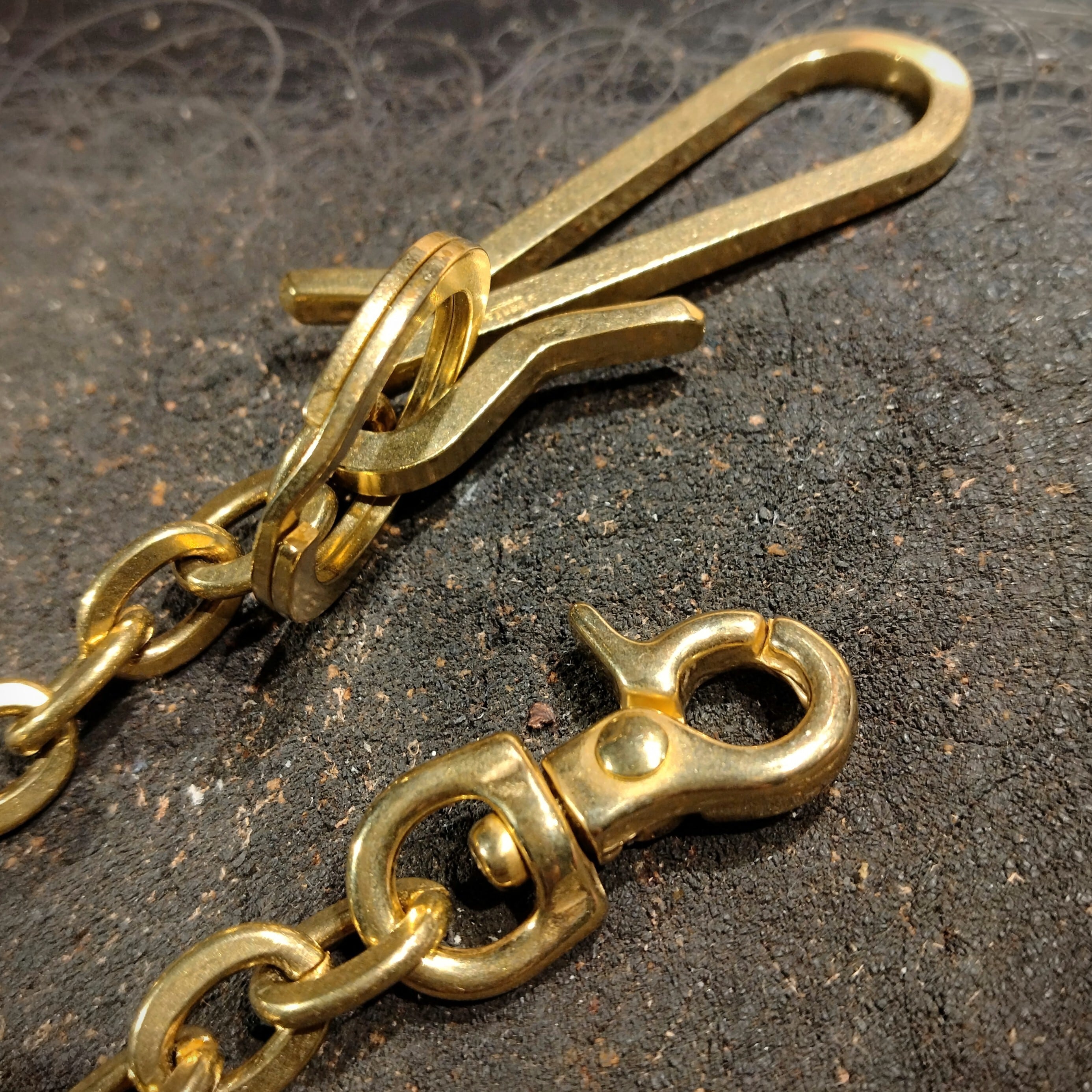 【CRIMIE】ウォレットチェーン真鍮 CRIMIE クライミー ウォレットチェーン ホースシュー BRASS