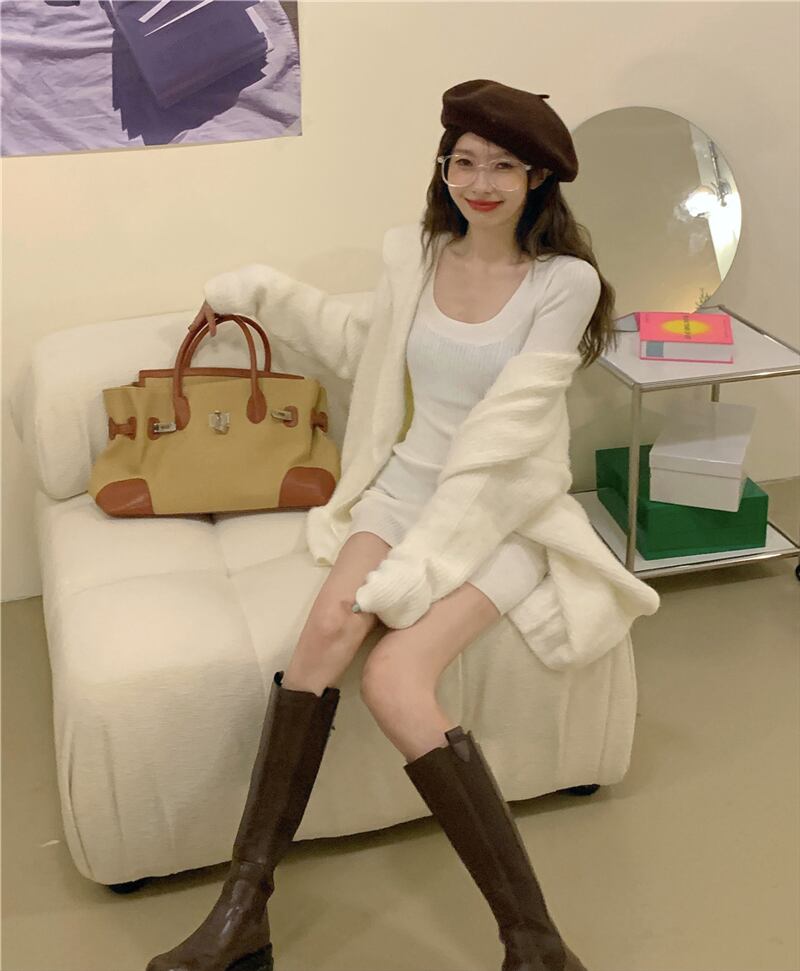 スタイルオータムセーター コート ドレス 秋物 ピュア モンロー64400094747