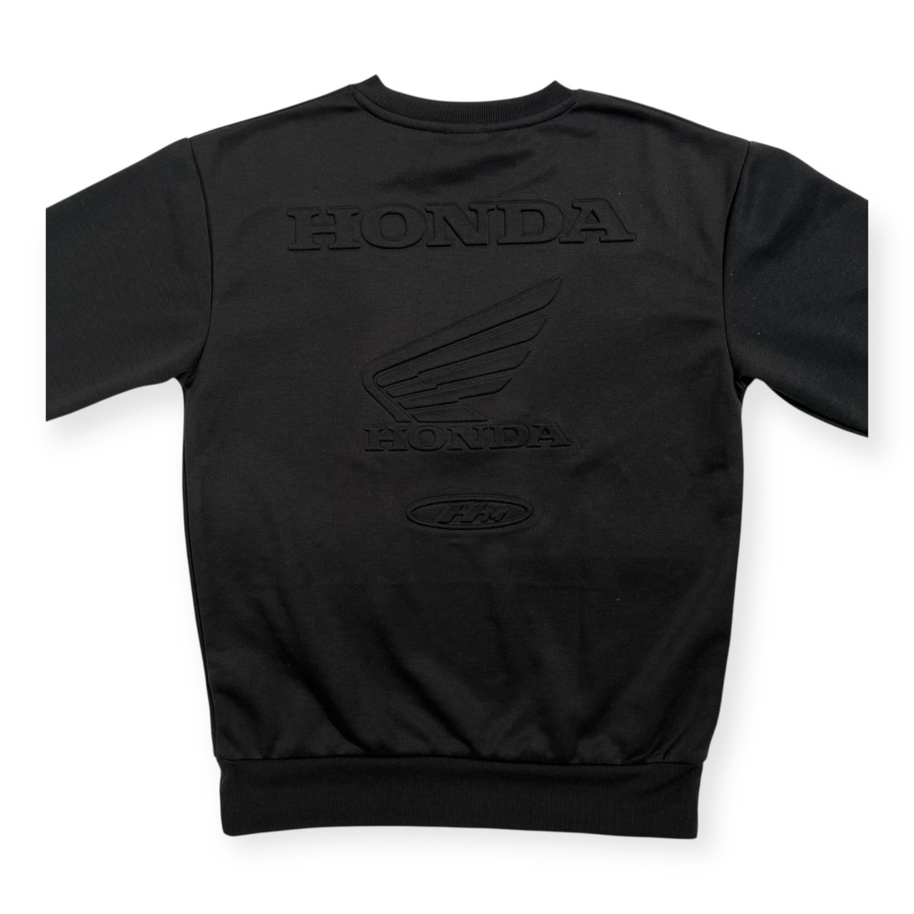 HONDA ホンダ ロゴ刺繍 背面エンボスロゴ スウェット トレーナー サイズ M /ダークグレー系