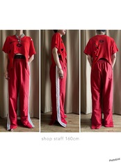 garter belt design red remake t shirt-4260-7