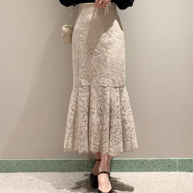 レースマーメイドスカート　23233