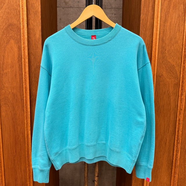 LOOPWHEELER×BEAMS BOY TURQUOISE SOLID SWEAT SHIRT