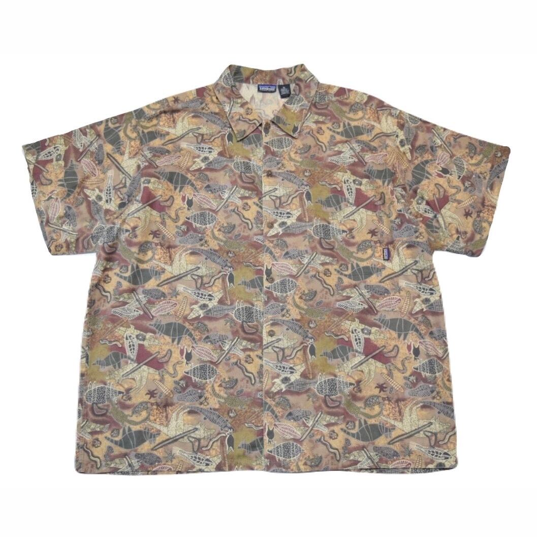 USED 90s patagonia A/C Shirt -X-Large 02529 | LODGE heavy&duty 