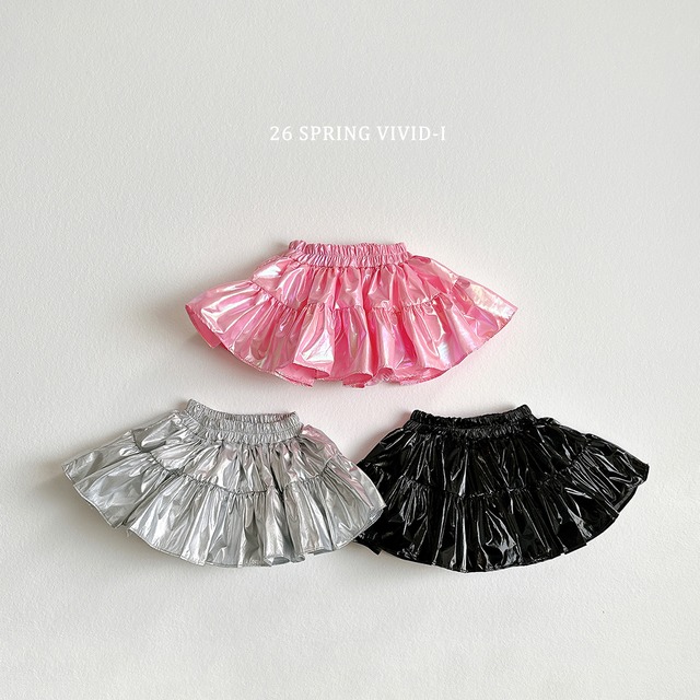 glossy skirt【VIVID】※3月下旬〜4月上旬発送予定