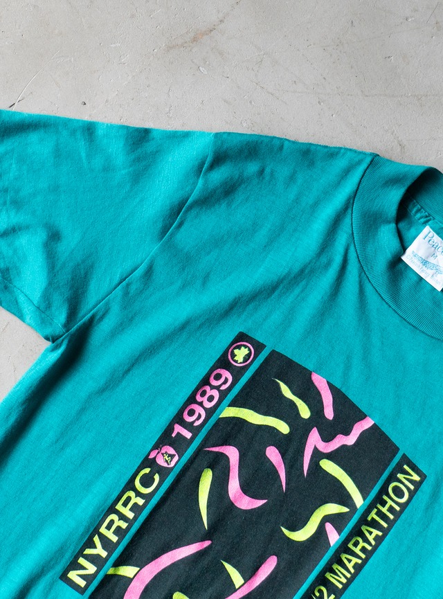 "Peacock" 1980s NYRRC event tee