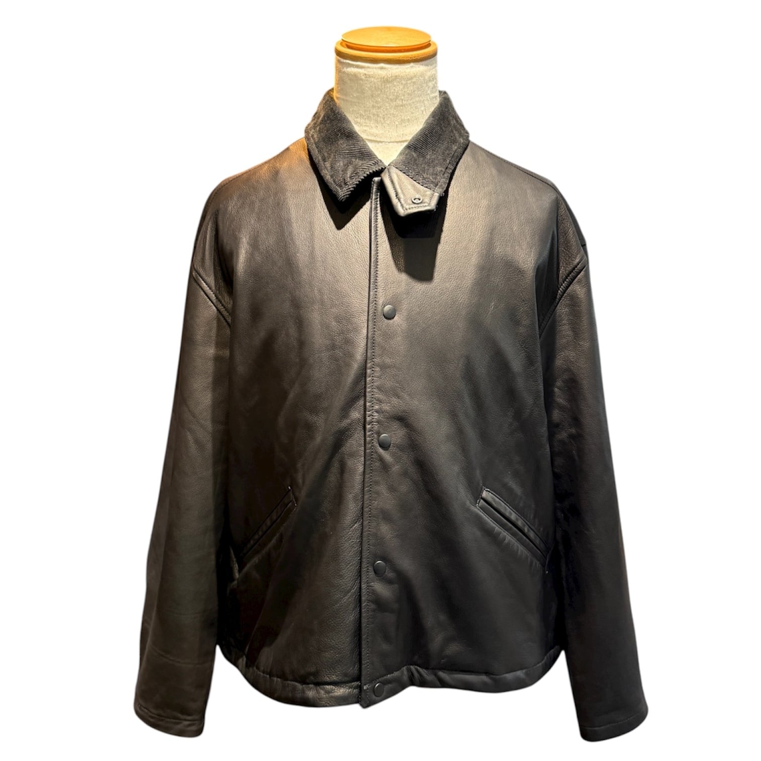 REMI RELIEF / Leather Coach Jacket Black | 【FLAGS】メンズ