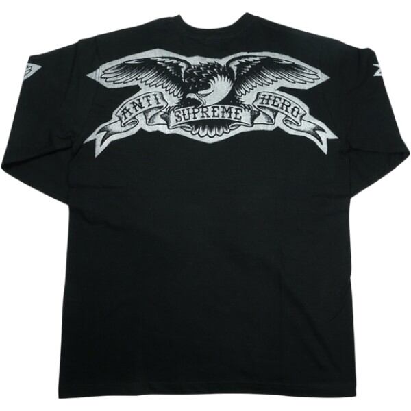 Size【L】 SUPREME シュプリーム ×ANTI HERO 25FW Eagle L/S Tee Black