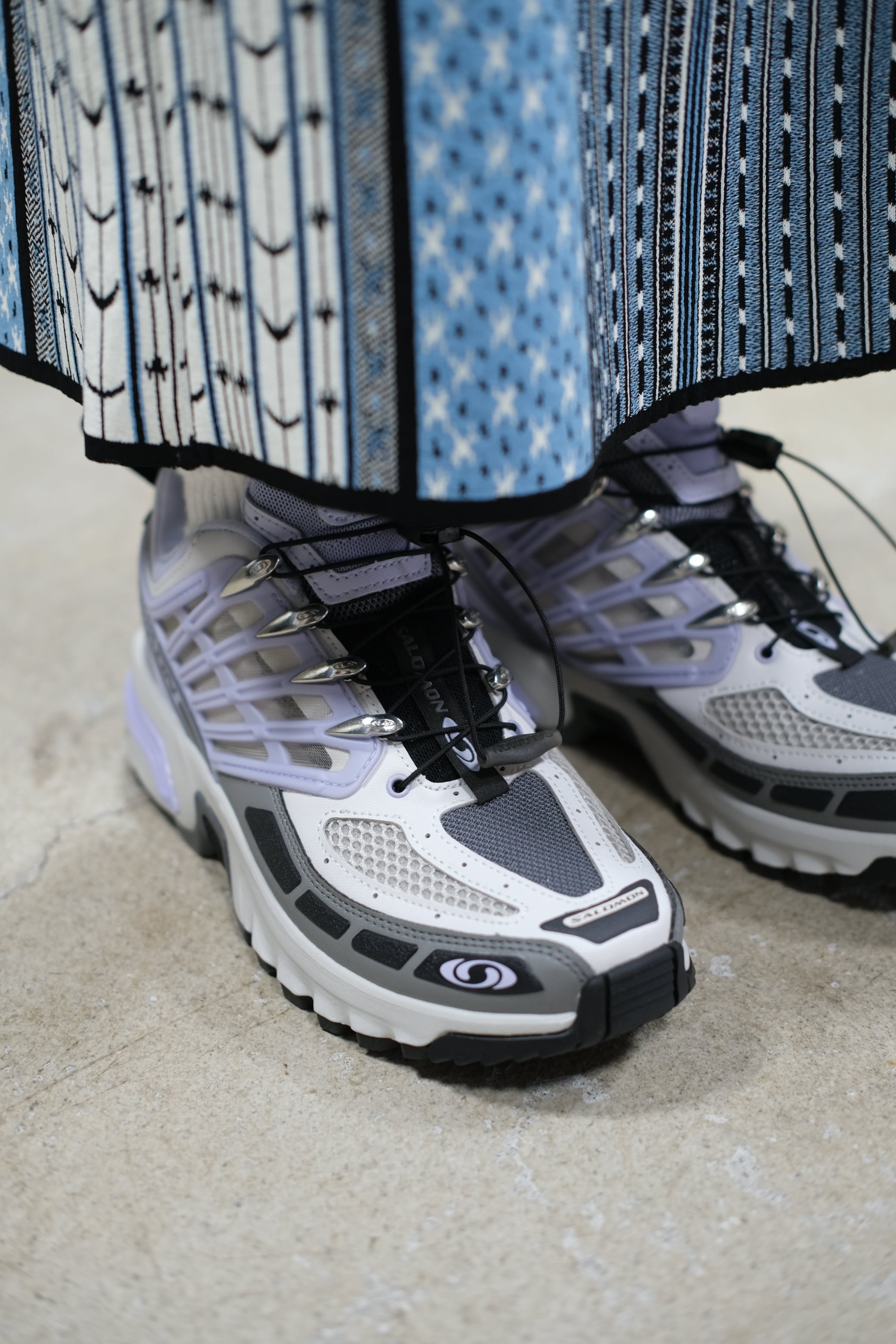 【関税&送料込】Salomon Sneaker Acs Pro Lunar Rock Castleroc salomon】ACS PRO - lunar rock/castlerock/cosmic sky - | loop
