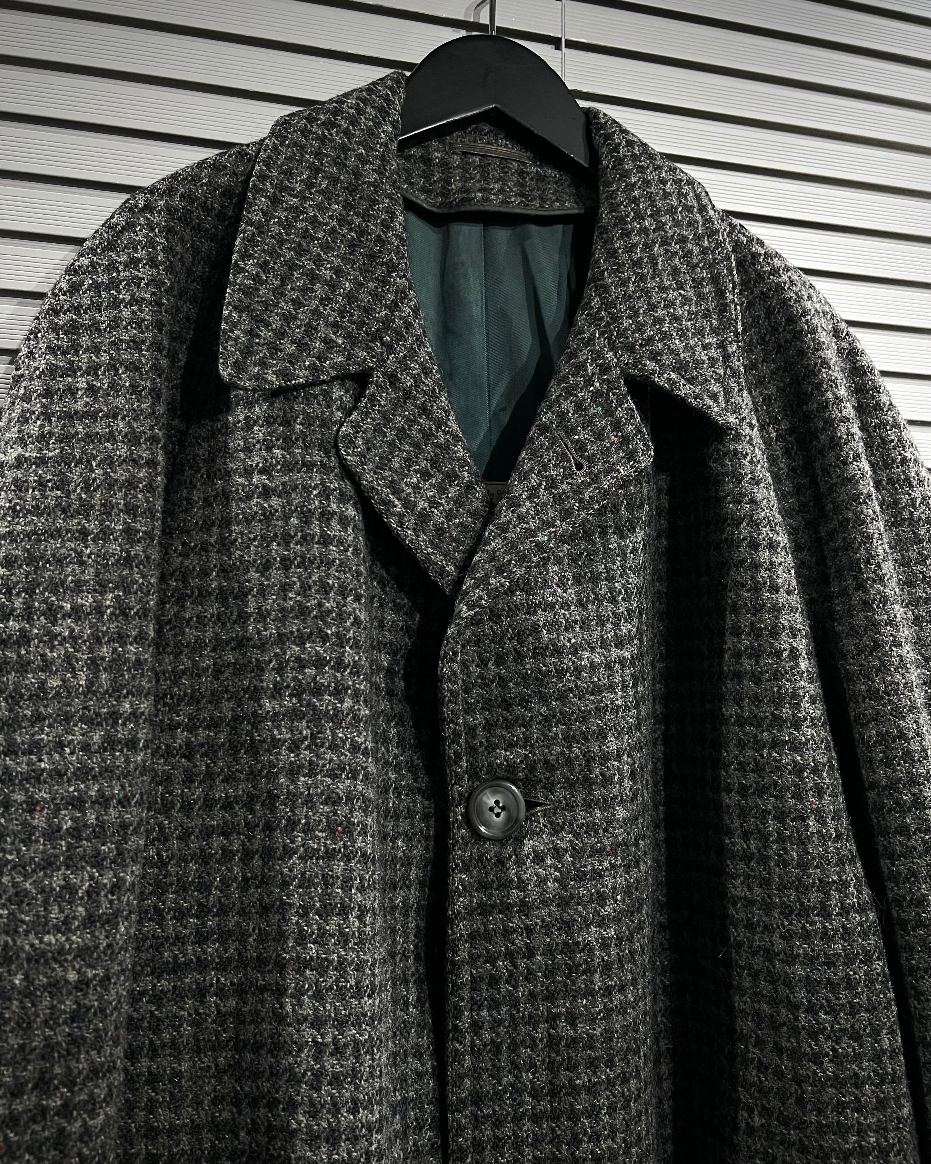 X VINTAGE】60's “Harris Tweed” Vintage Loose Long Coat | Caka(カカ