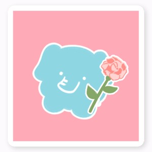 ゾウ　ステッカー
