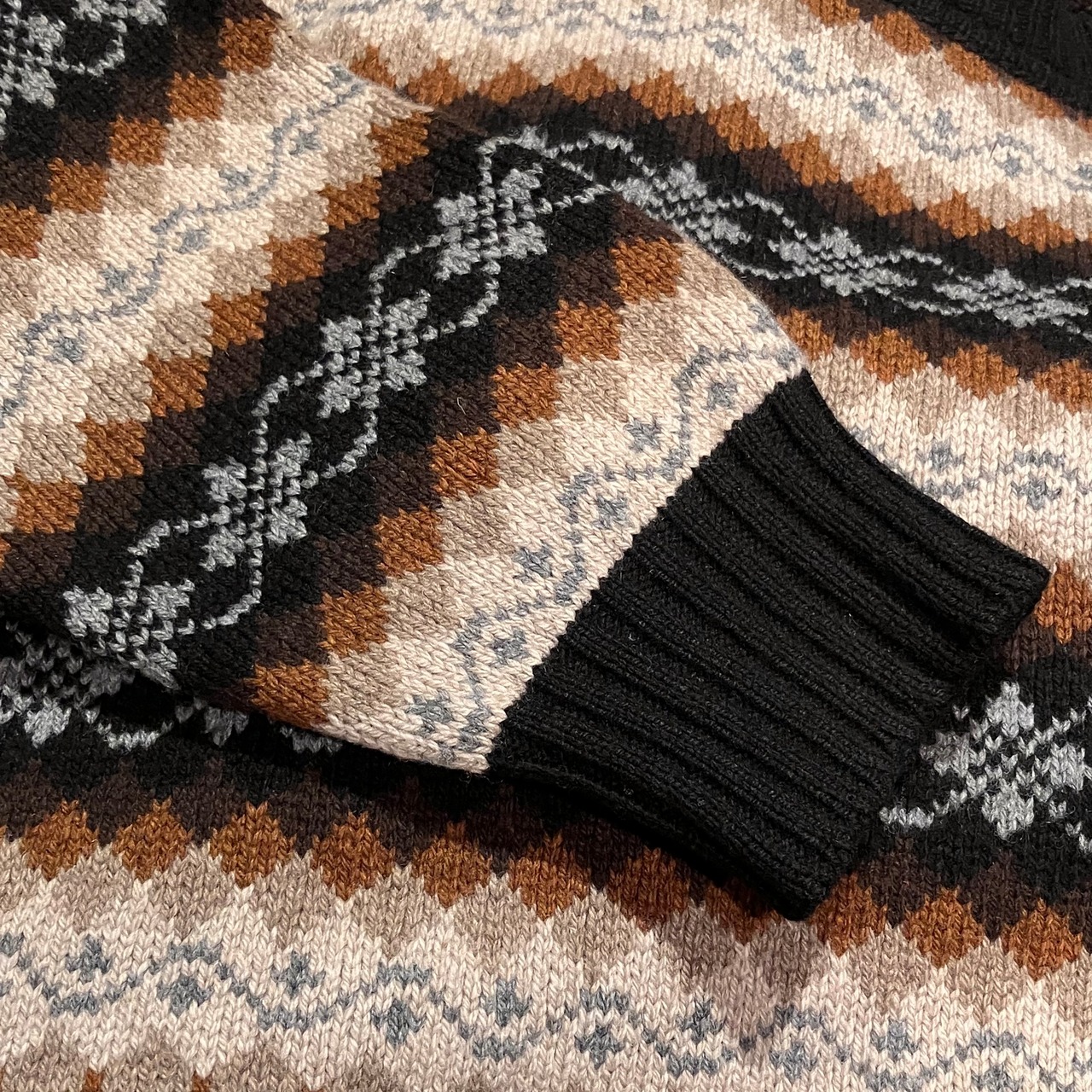 極美品】マーガレットハウエル ウールカシミヤ レース編みニット  