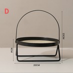 メタル トレイ スタンド 持ち手付き 収納 ラック ディスプレイ スキンケア 化粧品 整理 おしゃれ インダストリアル モダン インテリア 小物入れ 卓上 収納トレー