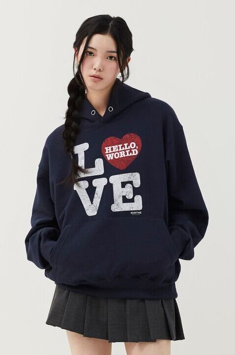 ☆ITZY イェジ 着用！！【MIM THE WARDROBE】HELLO, WORLD LOVE HOODIE